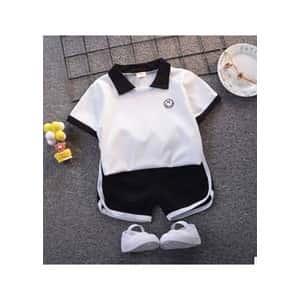 Kids Two-Piece Polo Short Set