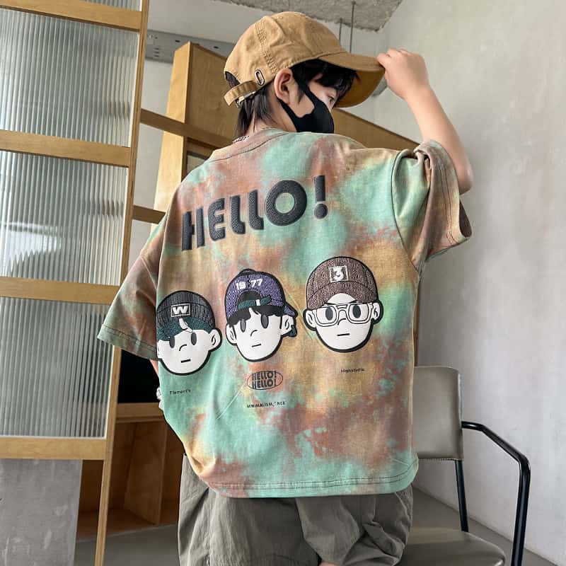 Hello Kids Tie-Dye T-Shirt