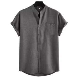 Grey Short Sleeve Shirt
