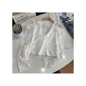Lace Cropped Blouse