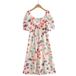 Floral Puff Sleeve Dress