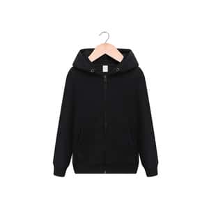 Essential Black Zip Hoodie