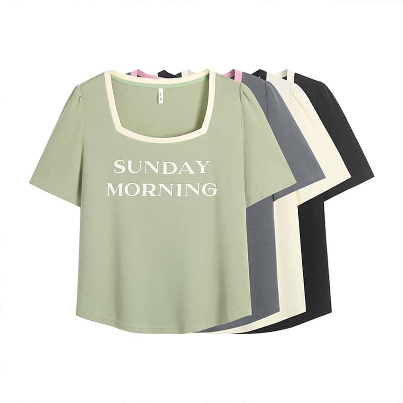 Sunday Morning Square Neck Tee
